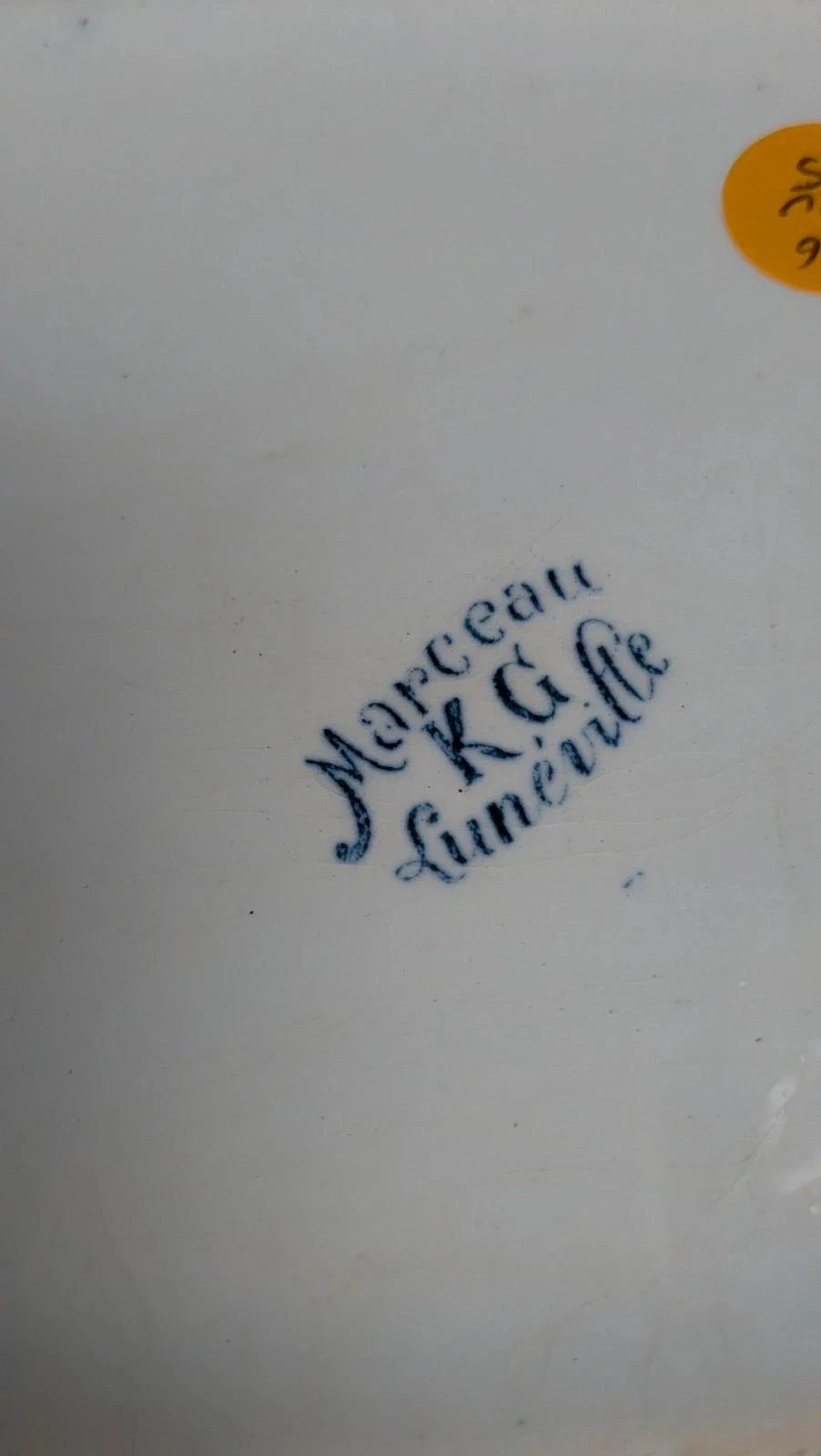 Légumière ancienne Kg Lunéville modèle Marceau décor bleu – photo 8